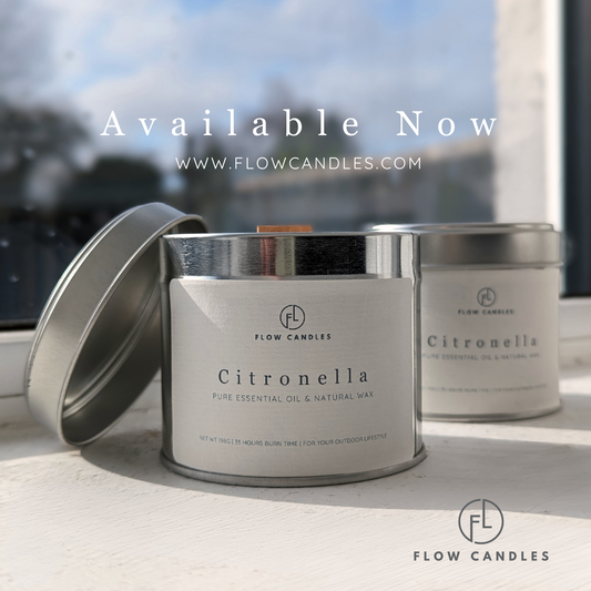 NEW! Essential Oil Citronella Outdoor Candle