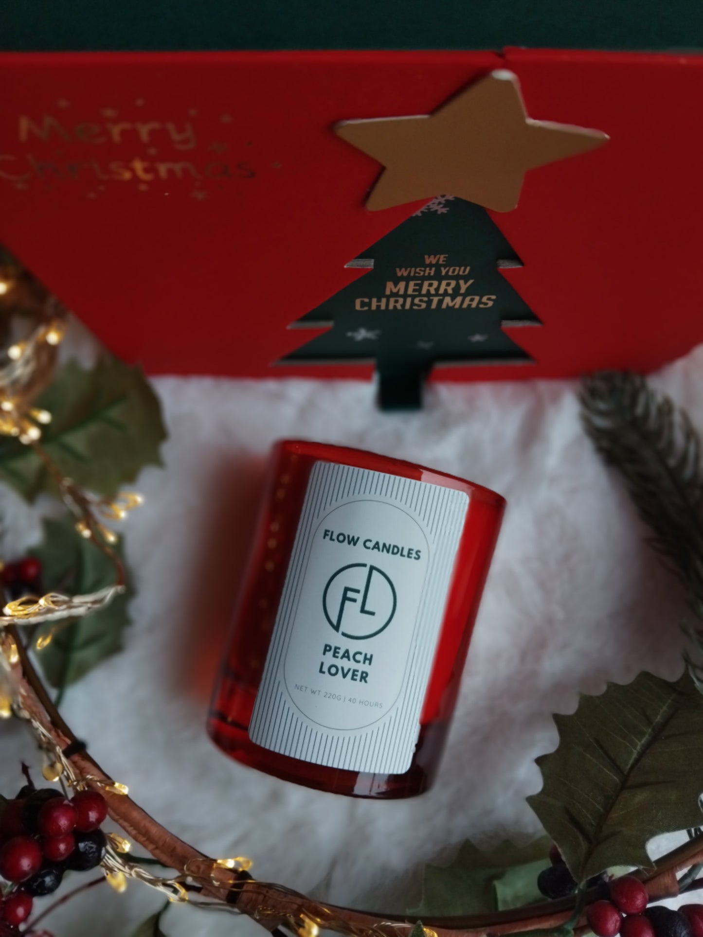 Festive Peach (fruity with hint of vanilla)